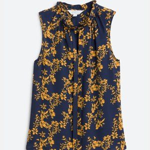 Worn 2x - 41 HAWTHORN Orlee Mixed Material Sleeveless Top - Size Small